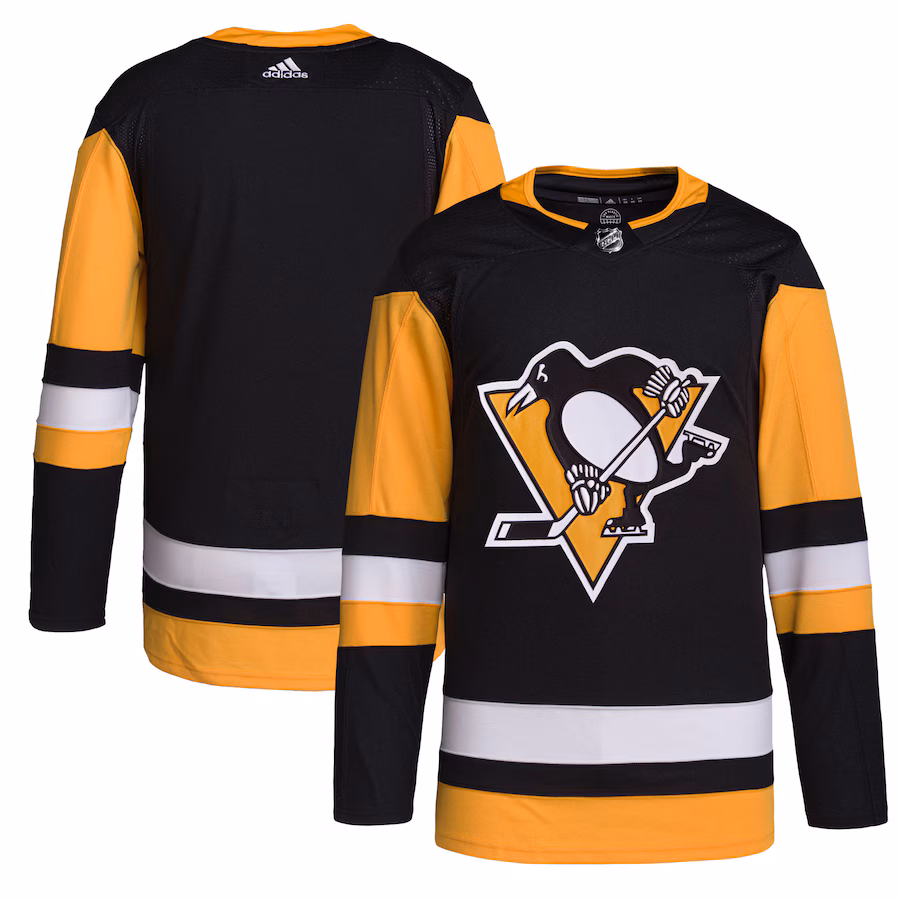 Men's Pittsburgh Penguins adidas Black Home Primegreen Authentic Jersey - Ujersey