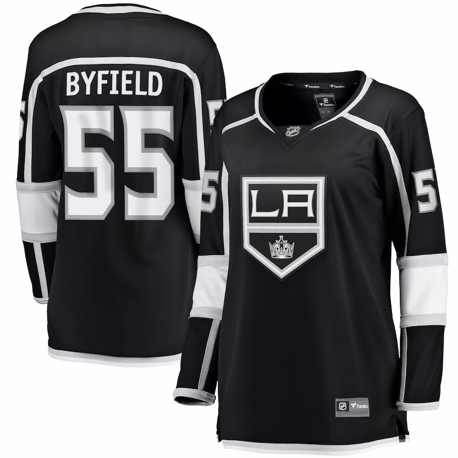 Women's Los Angeles Kings Quinton Byfield Fanatics Black Home Team Breakaway Player Jersey - Ujersey
