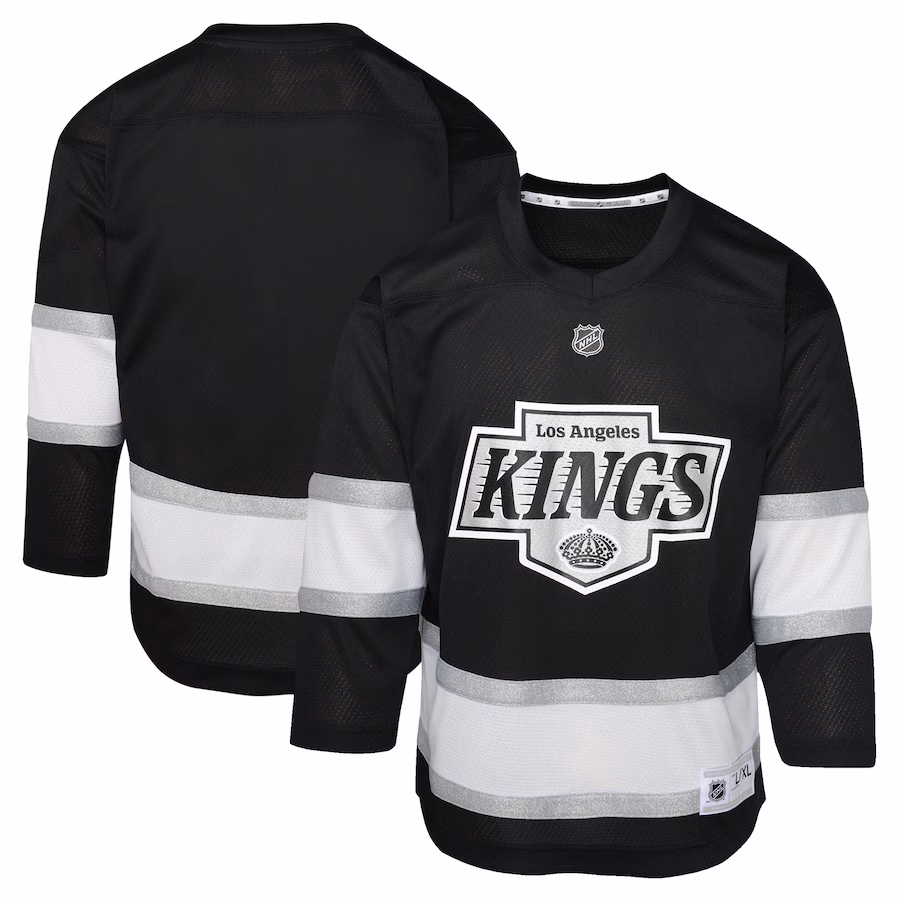 Youth Los Angeles Kings Black Home Replica Jersey - Ujersey