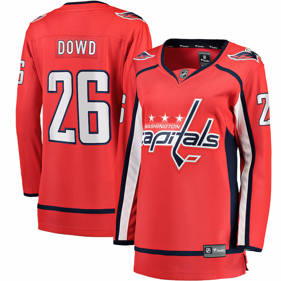 Women's Washington Capitals Nic Dowd Fanatics Red Home Breakaway Player Jersey - Ujersey
