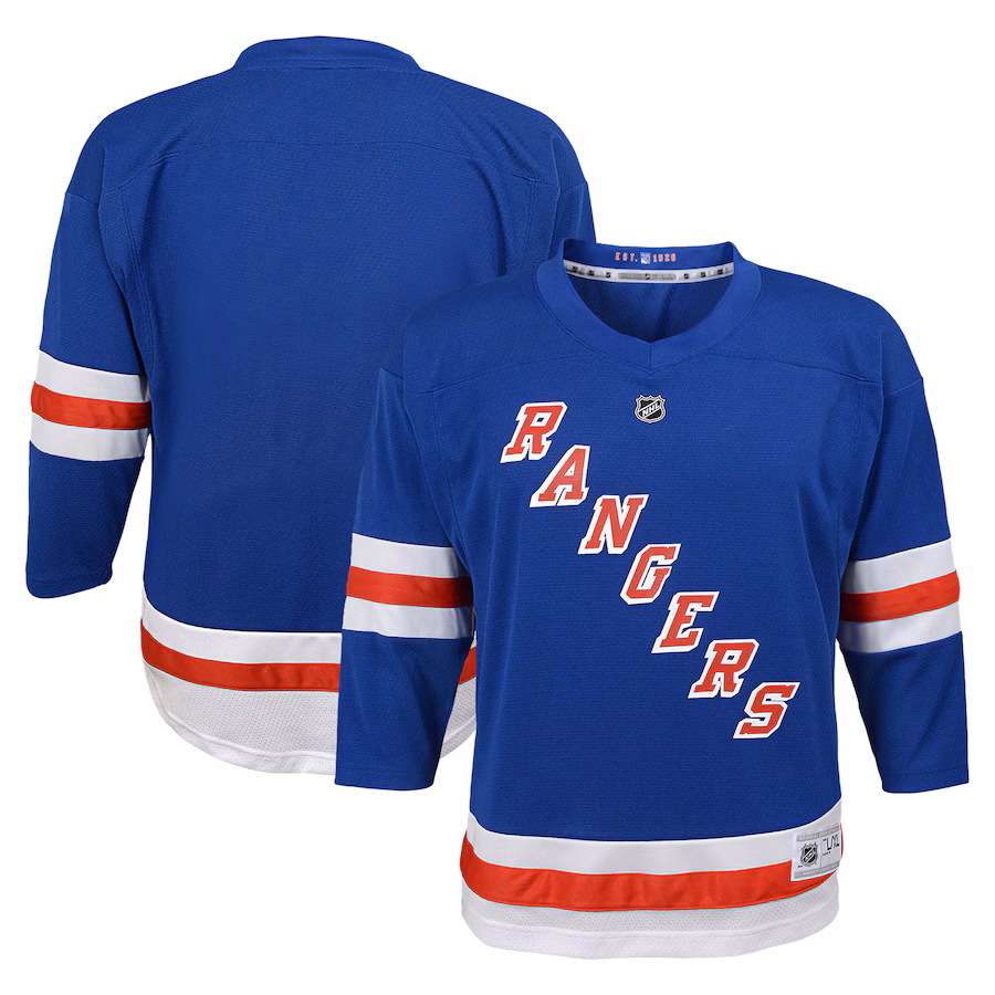 Youth New York Rangers Blue Replica Jersey - Ujersey