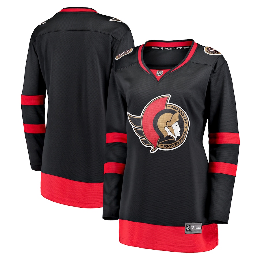 Women's Ottawa Senators Fanatics Black Home Breakaway Jersey - Ujersey