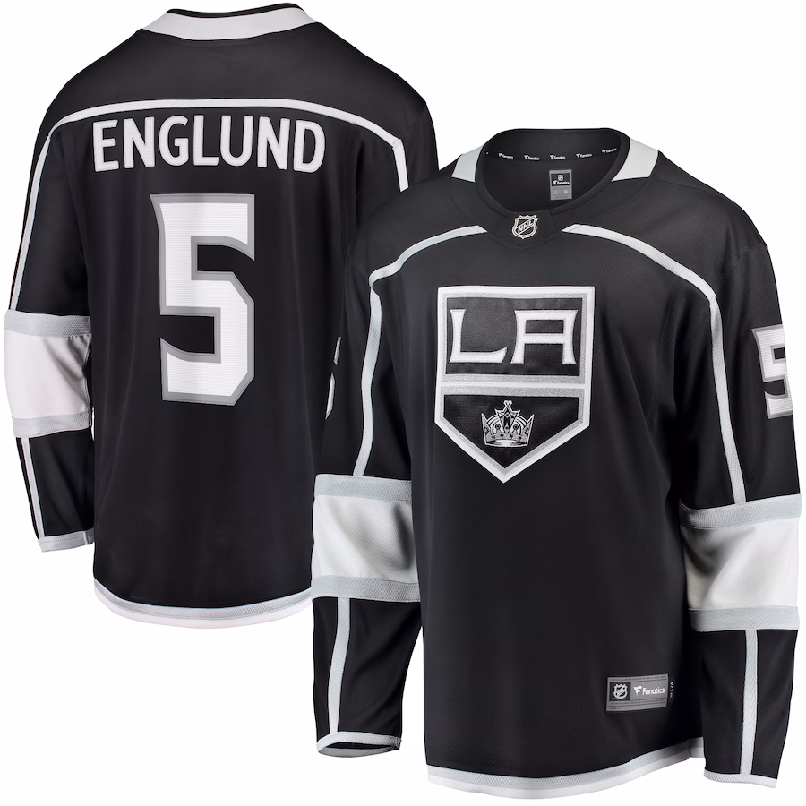 Men's Los Angeles Kings Andreas Englund Fanatics Black Home Premier Breakaway Player Jersey - Ujersey