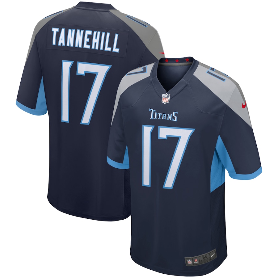 Men's Tennessee Titans Ryan Tannehill Nike Navy Game Player Jersey - Ujersey