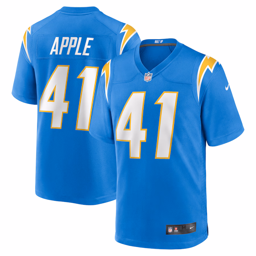 Men's Los Angeles Chargers Eli Apple Nike Powder Blue Team Game Jersey - Ujersey