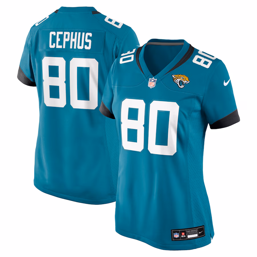Women's Jacksonville Jaguars Joshua Cephus Nike Teal Game Jersey - Ujersey