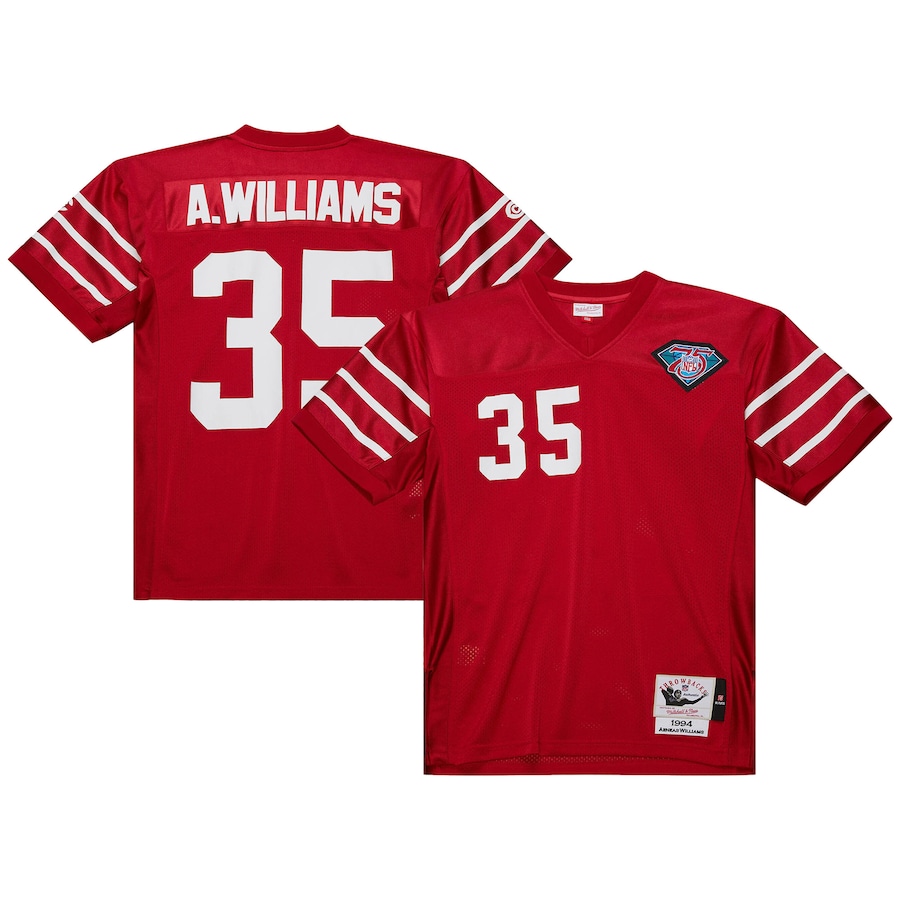 Men's Arizona Cardinals 1994 Aeneas Williams Mitchell & Ness Cardinal Authentic Throwback Retired Player Jersey - Ujersey