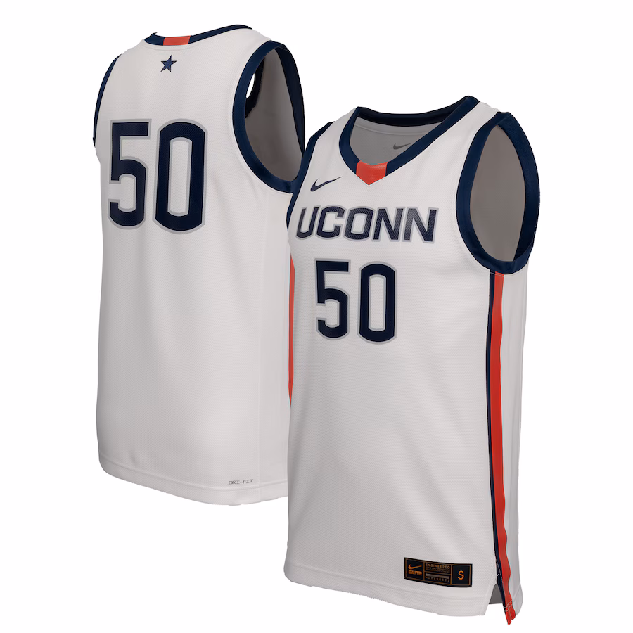 Men's Nike White UConn Huskies Replica Basketball Jersey - Ujersey