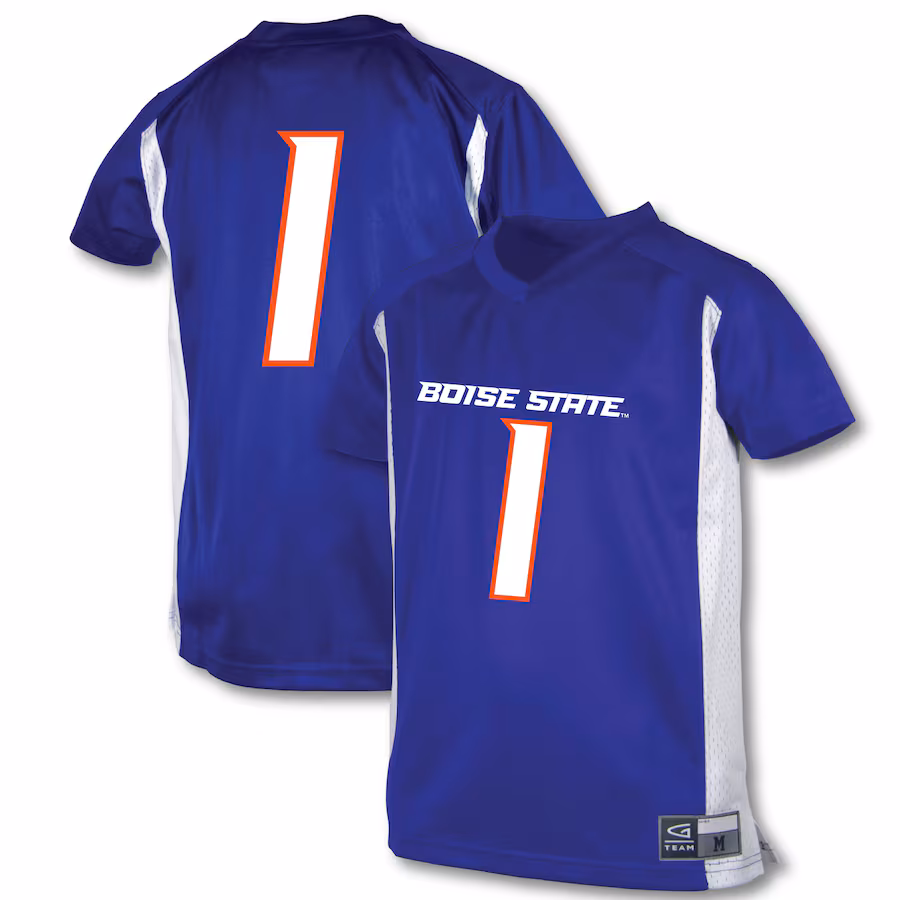 Youth Garb #1 Royal Boise State Broncos Football Jersey - Ujersey