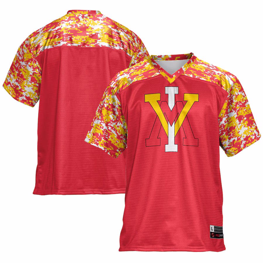 Men's GameDay Greats Red Virginia Military Institute Keydets Football Jersey - Ujersey