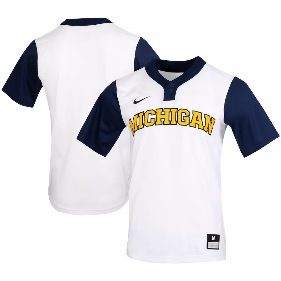 Unisex Nike White Michigan Wolverines Replica Softball Jersey - Ujersey