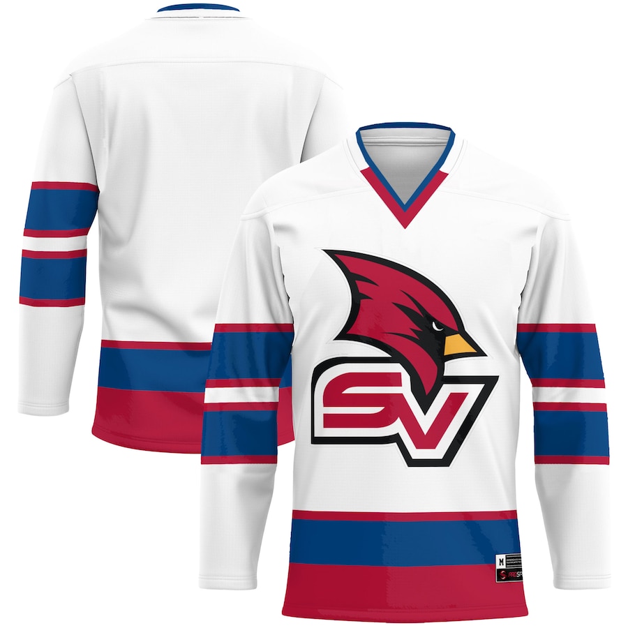 Men's GameDay Greats White Saginaw Valley State Cardinals Hockey Jersey - Ujersey