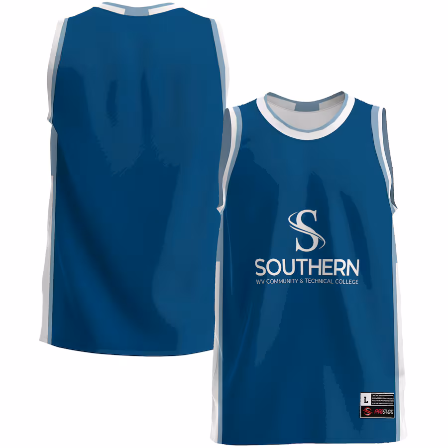 Men's GameDay Greats Blue Southern West Virginia Community and Technical College Lightweight Basketball Jersey - Ujersey
