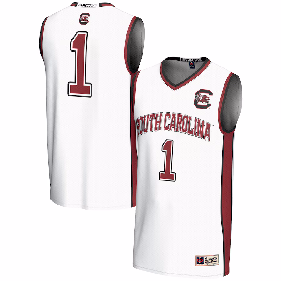 Unisex GameDay Greats #1 White South Carolina Gamecocks Lightweight Basketball Jersey - Ujersey