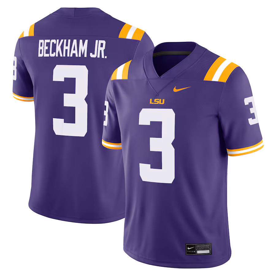 Men's Nike Odell Beckham Jr. Purple LSU Tigers Alumni Game Jersey - Ujersey