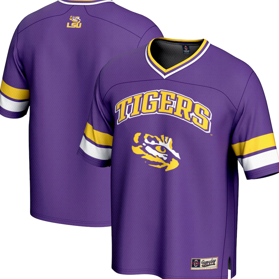 Youth  GameDay Greats Purple LSU Tigers Spirit Football Jersey - Ujersey