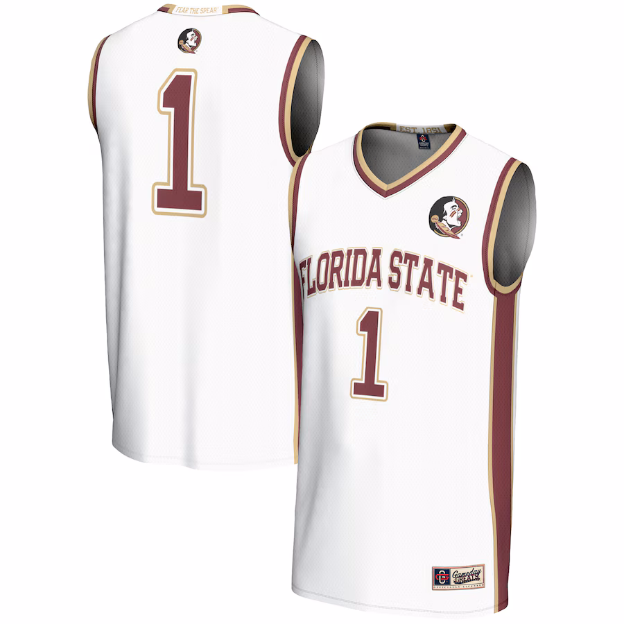 Youth GameDay Greats White #1 Florida State Seminoles Lightweight Basketball Jersey - Ujersey