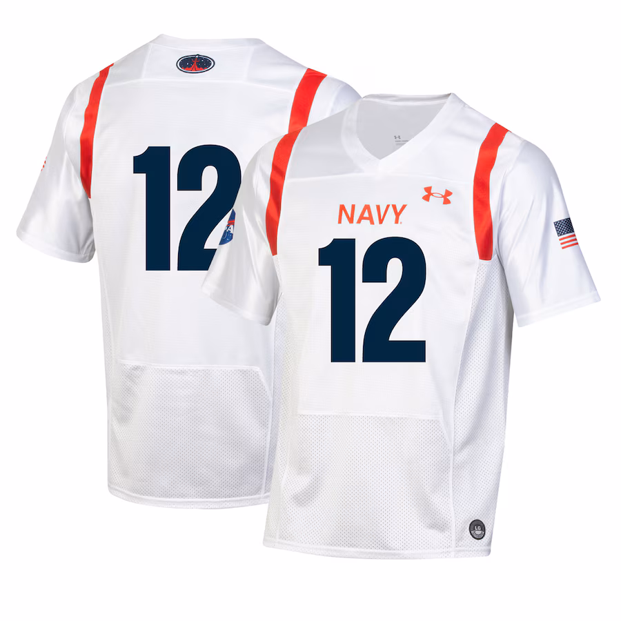 Youth Under Armour White Navy Midshipmen 2022 Special Games Replica Jersey - Ujersey