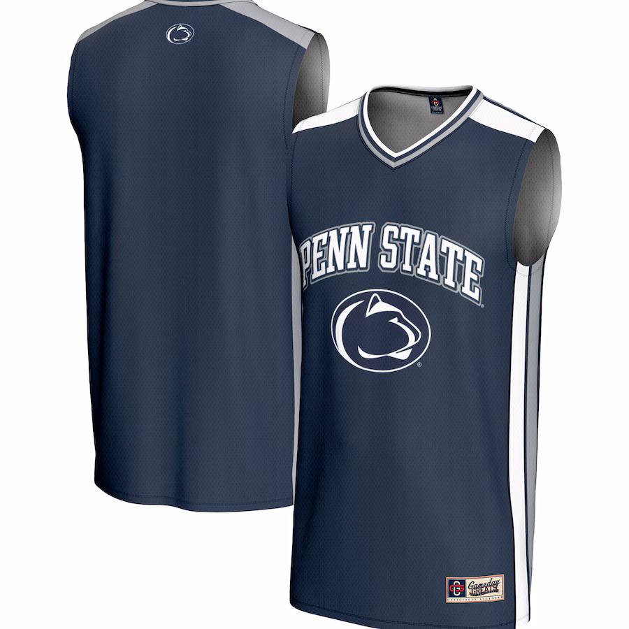 Men's GameDay Greats Navy Penn State Nittany Lions Spirit Basketball Jersey - Ujersey