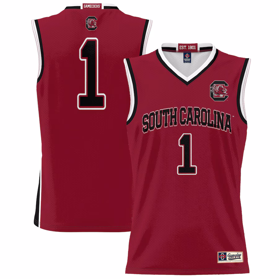 Men's GameDay Greats #1 Garnet South Carolina Gamecocks Lightweight Basketball Fashion Jersey - Ujersey