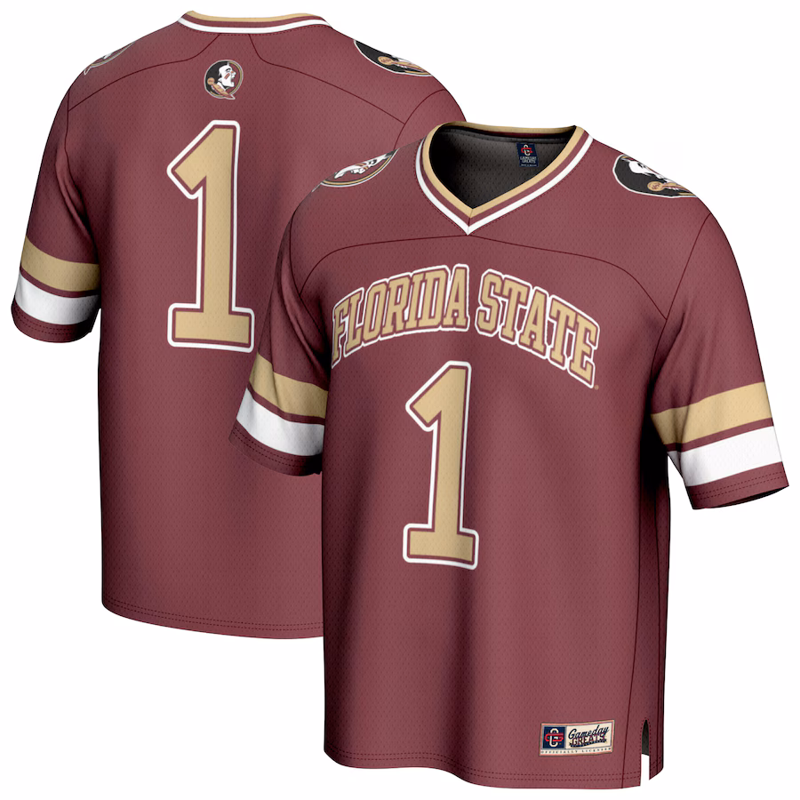 Youth GameDay Greats #1 Garnet Florida State Seminoles Collegiate Football Fashion Jersey - Ujersey