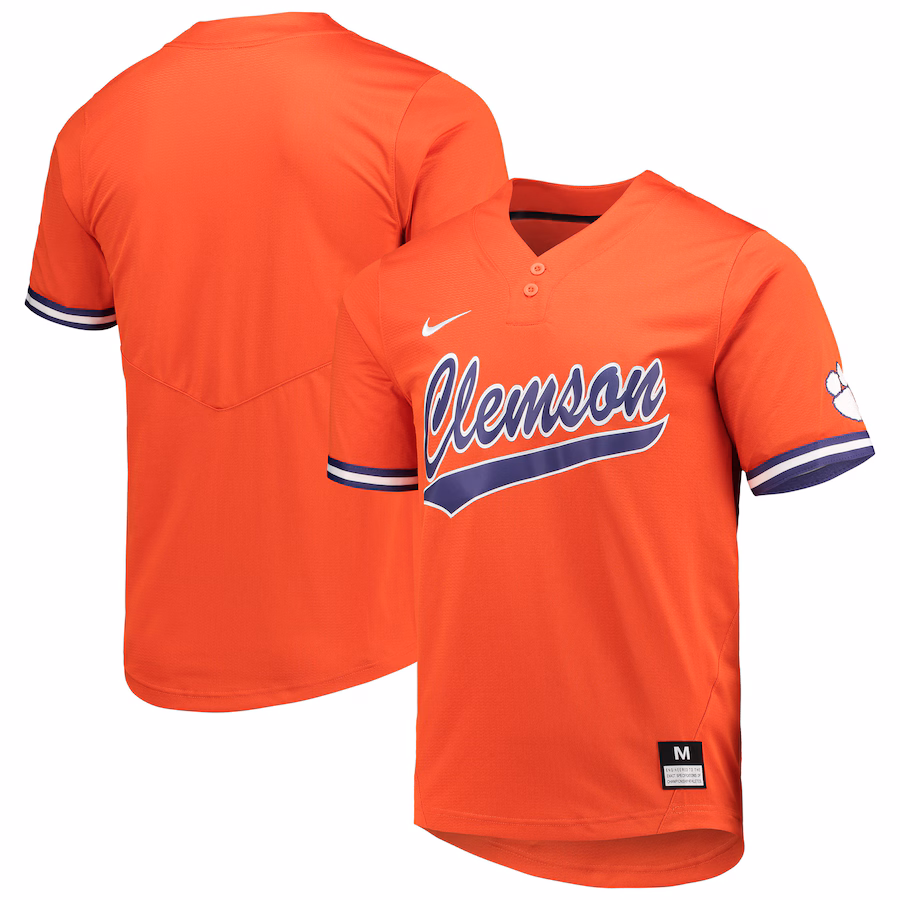 Unisex Nike Orange Clemson Tigers Two-Button Replica Softball Jersey - Ujersey