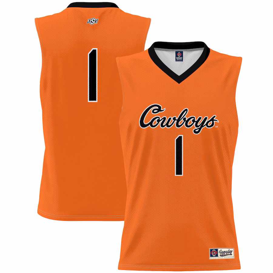 Youth GameDay Greats #1 Orange Oklahoma State Cowboys Lightweight Basketball Jersey - Ujersey