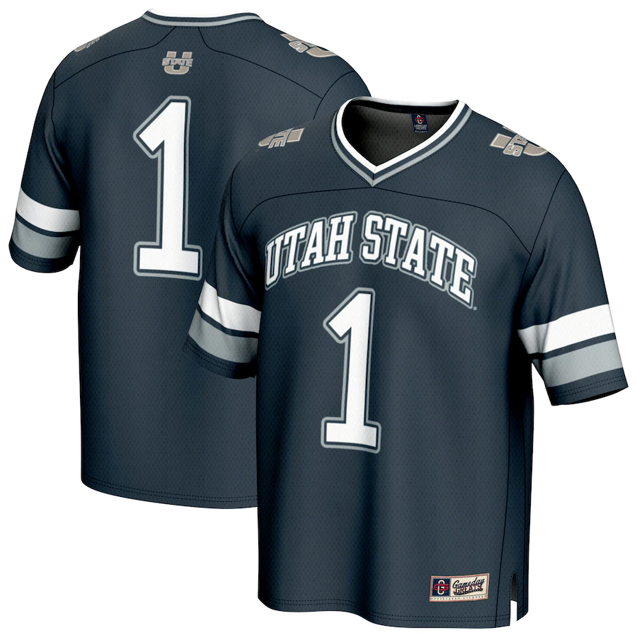 Unisex GameDay Greats #1 Navy Utah State Aggies Collegiate Football Fashion Jersey - Ujersey