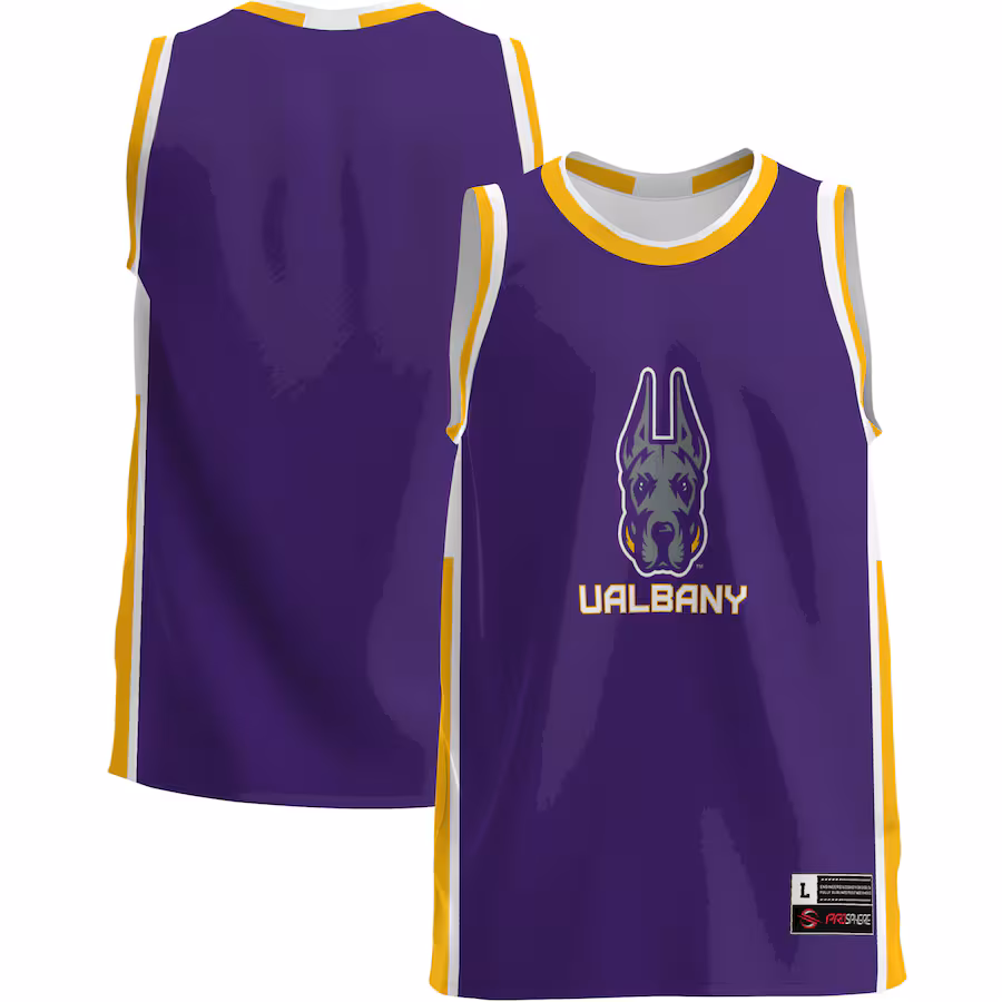 Youth GameDay Greats Purple UAlbany Great Danes Lightweight Basketball Jersey - Ujersey