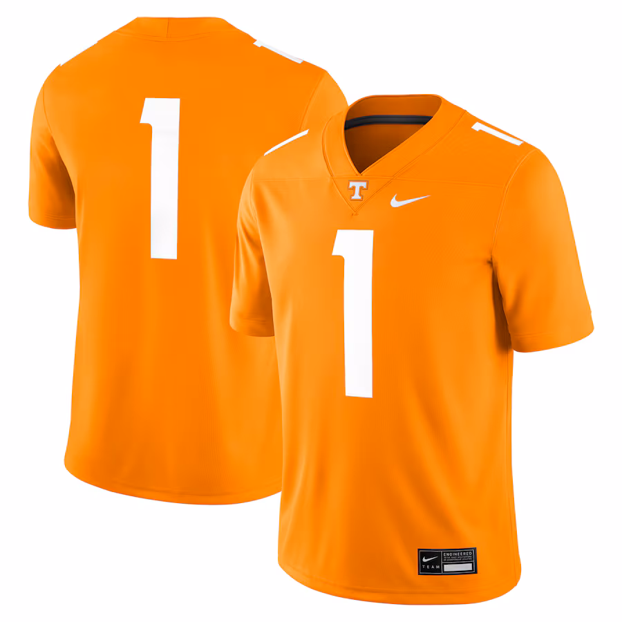 Men's Nike #1 Tennessee Orange Tennessee Volunteers Game Jersey - Ujersey