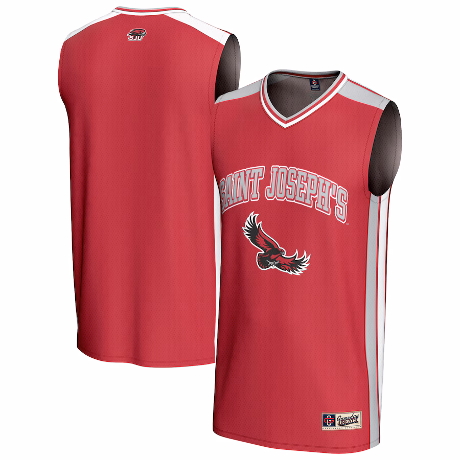 Unisex GameDay Greats Crimson Saint Joseph's Hawks Spirit Basketball Jersey - Ujersey