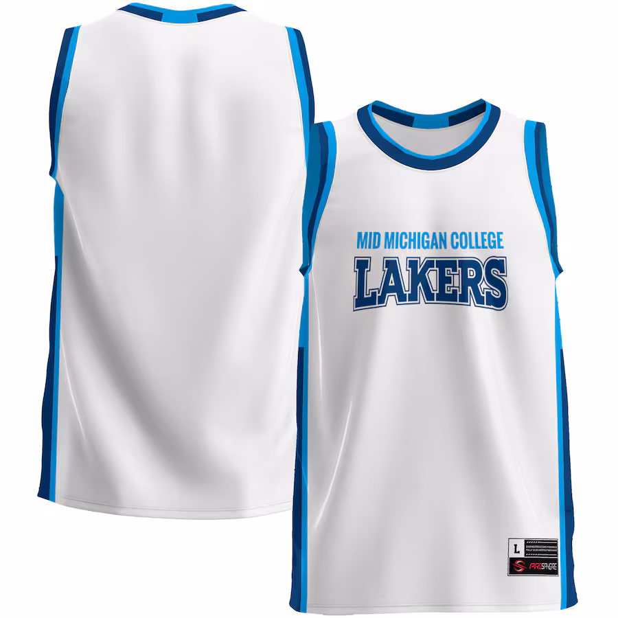 Men's GameDay Greats White Mid Michigan College Lightweight Basketball Jersey - Ujersey