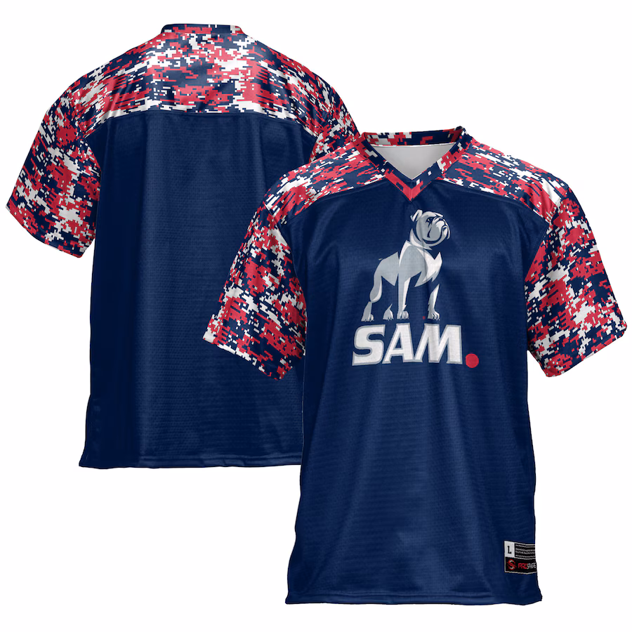 Men's GameDay Greats Navy Samford Bulldogs Football Jersey - Ujersey