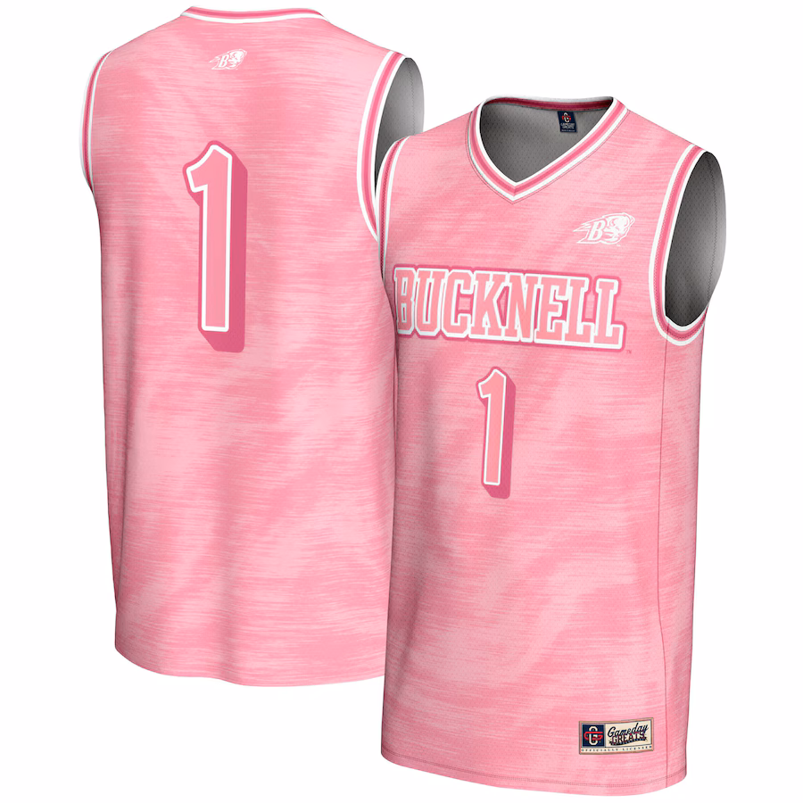 Unisex GameDay Greats #1 Pink Bucknell Bison Lightweight Basketball Fashion Jersey - Ujersey