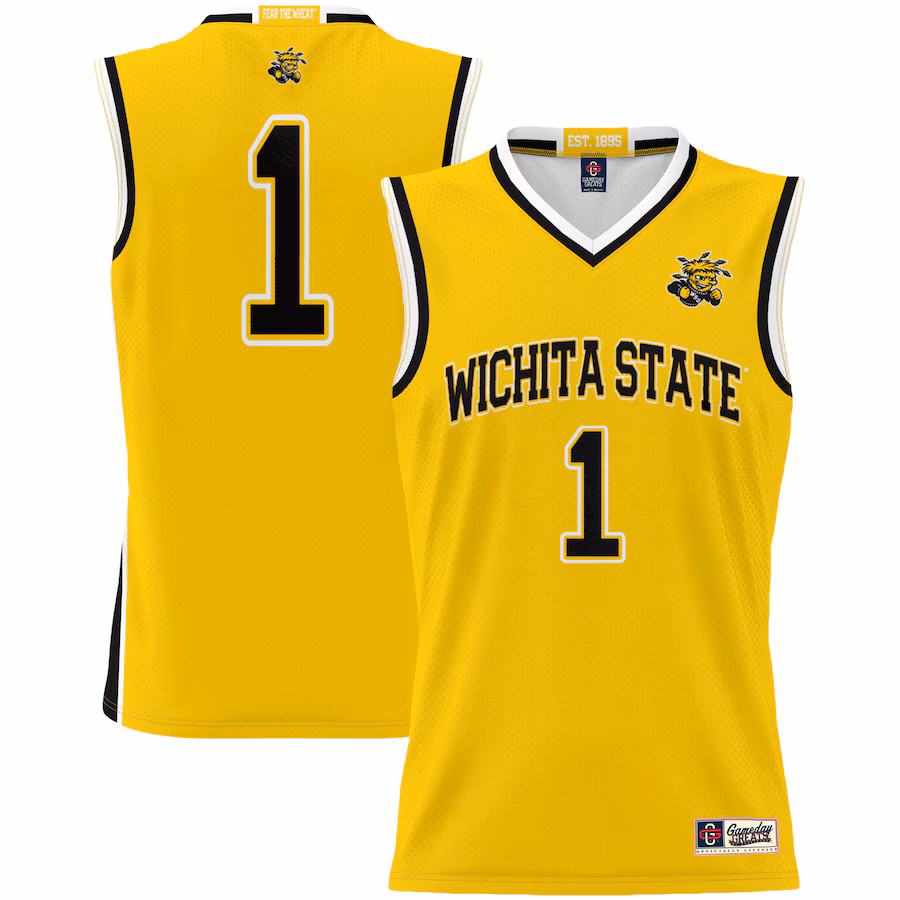 Youth  GameDay Greats Yellow  Wichita State Shockers #1 Basketball Jersey - Ujersey