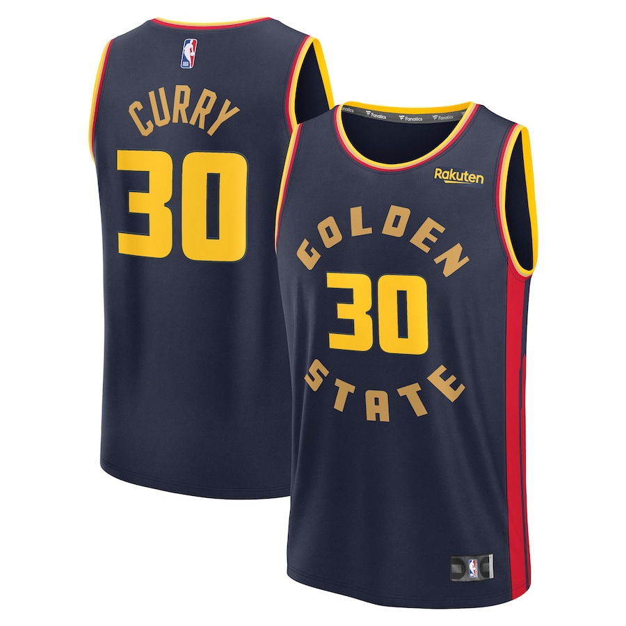 Youth Golden State Warriors Stephen Curry Fanatics Navy 2024/25 Fast Break Player Jersey - City Edition - Ujersey