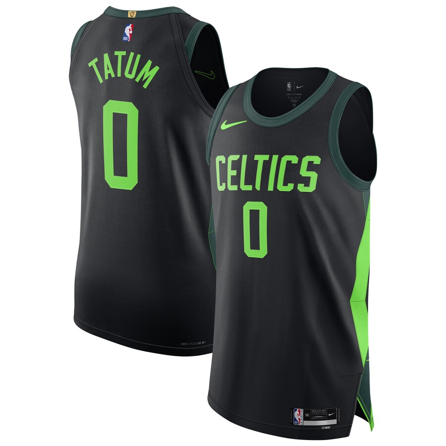 Men's Boston Celtics Jayson Tatum Nike Black 2024/25 Authentic Player Jersey - City Edition - Ujersey