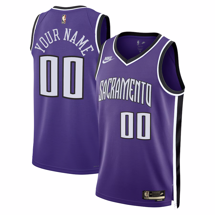 Unisex Adult Sacramento Kings Nike Purple Swingman Custom Jersey - Classic Edition - Ujersey