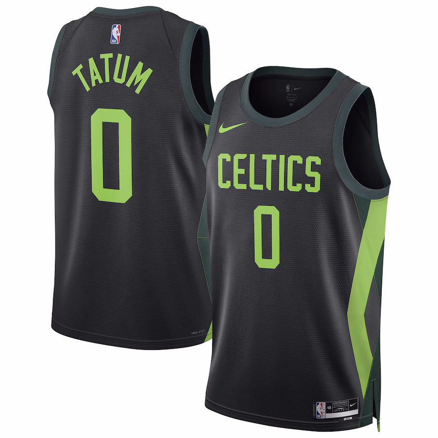 Unisex Boston Celtics Jayson Tatum Nike Black 2024/25 Swingman Player Jersey - City Edition - Ujersey