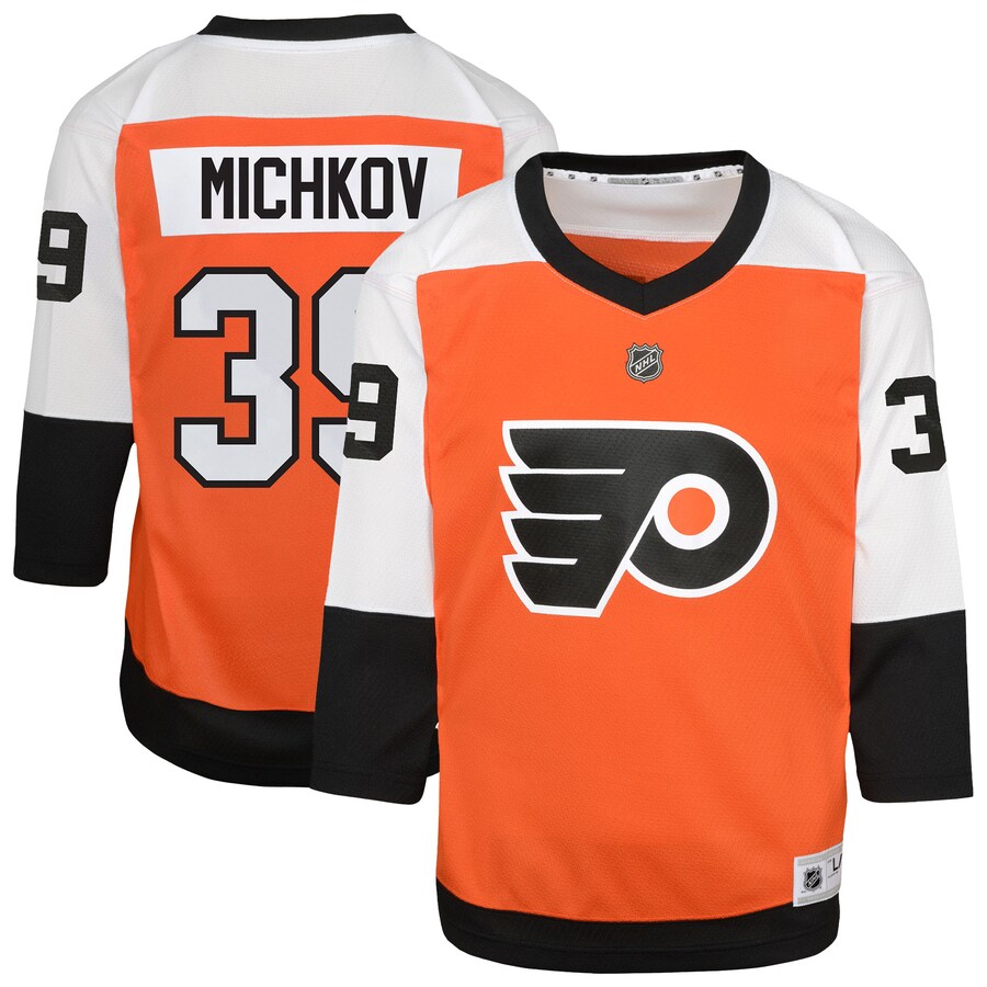 Youth Philadelphia Flyers Matvei Michkov Orange Home Replica Player Jersey - Ujersey