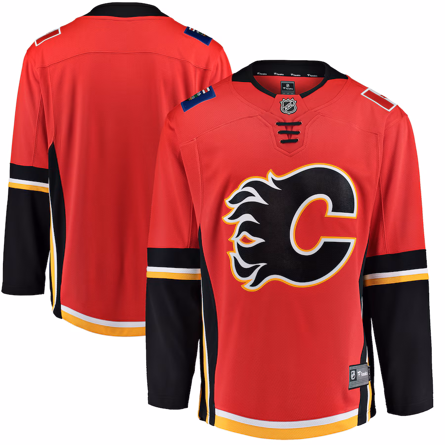Youth Calgary Flames Fanatics Red/Black Premier Breakaway Alternate Jersey - Ujersey