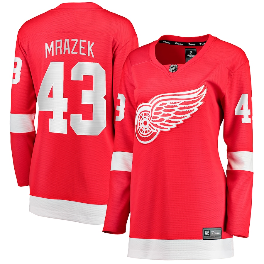 Women's Detroit Red Wings Petr Mrazek Fanatics Red Home Breakaway Player Jersey - Ujersey