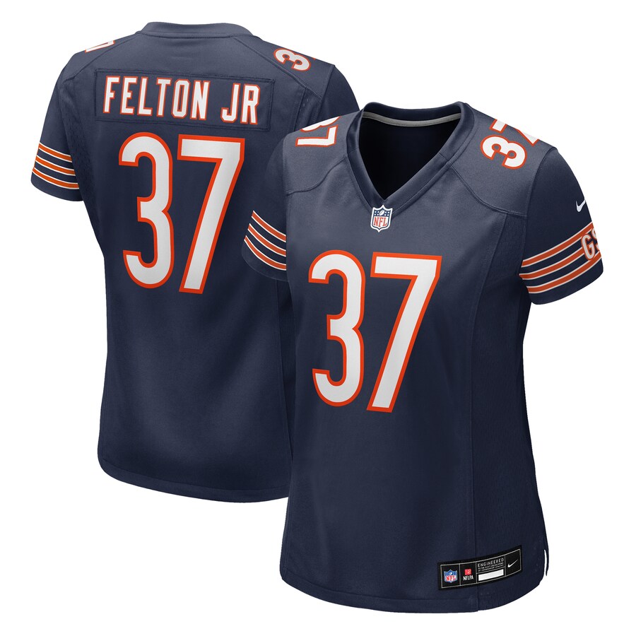 Women's Chicago Bears Demetric Felton Jr. Nike Navy Team Game Jersey - Ujersey