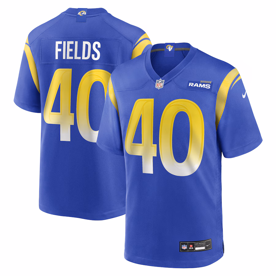 Men's Los Angeles Rams Tony Fields Nike Royal Team Game Jersey - Ujersey