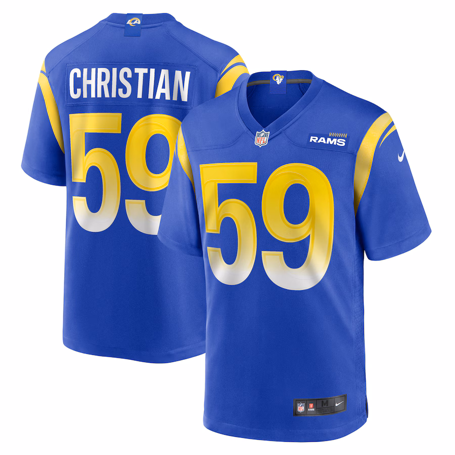 Men's Los Angeles Rams Geron Christian Nike Royal Team Game Jersey - Ujersey
