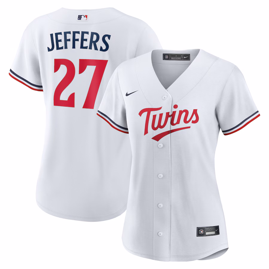 Women's Minnesota Twins Ryan Jeffers Nike White Home Replica Jersey - Ujersey