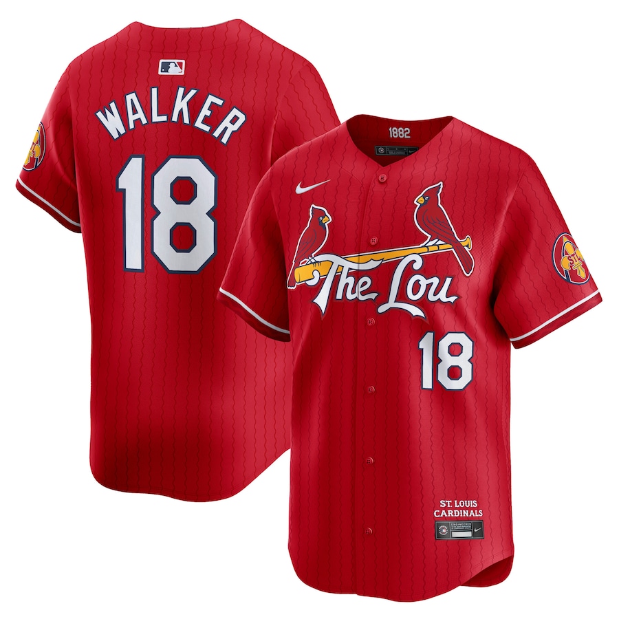 Men's St. Louis Cardinals Jordan Walker Nike Red City Connect Limited Player Jersey - Ujersey