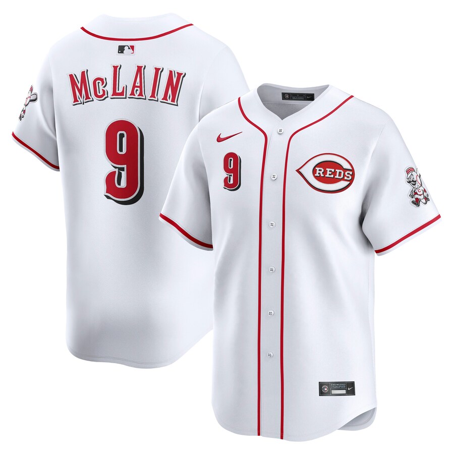 Men's Cincinnati Reds Matt McLain Nike White Alternate Limited Player Jersey - Ujersey