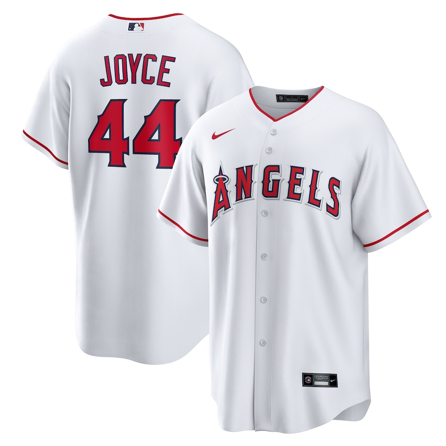 Men's Los Angeles Angels Ben Joyce Nike White Home Replica Jersey - Ujersey