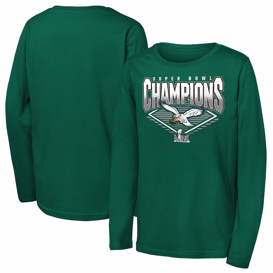 Men's Philadelphia Eagles Fanatics Black Super Bowl LIX Champions Legacy Iconic Victory T-Shirt - Ujersey